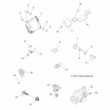 ELECTRICAL, SWITCHES and SENSORS and ECM - A08MH50SS/SQ (49ATVELECT08SP500EFI)