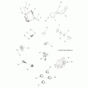 ELECTRICAL, SWITCHES and SENSORS and ECM - A08TN50AT/AX/AZ (49ATVELECT08SPX2)