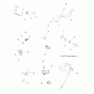 ELECTRICAL, SWITCHES and SENSORS and ECM - A08TN68AX/AZ (49ATVELECT08SPX27)