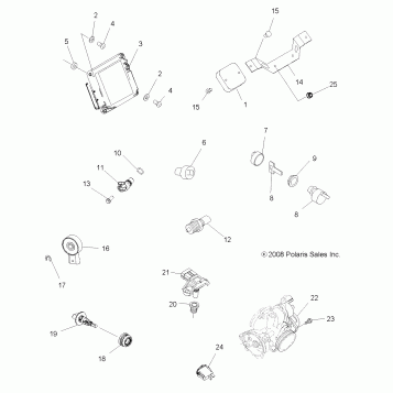ELECTRICAL, SWITCHES and SENSORS and ECM - A09TN50AX/AZ (49ATVELECT09SPX25)