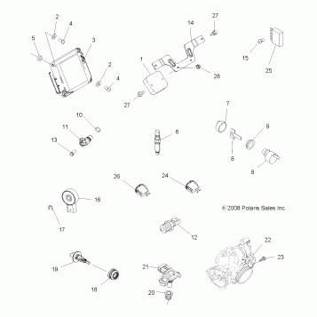 ELECTRICAL, SWITCHES and SENSORS and ECM - A09TN50EA (49ATVELECT09SPX2500QD)