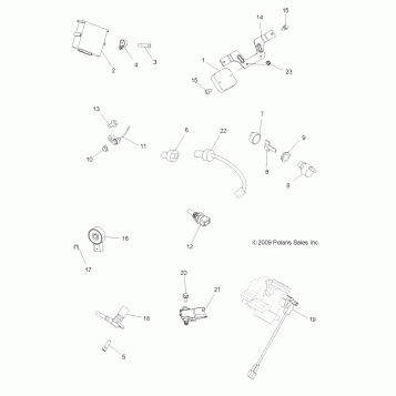ELECTRICAL, SWITCHES and SENSORS and ECM - A10CL76AA (49ATVELECT106X6)