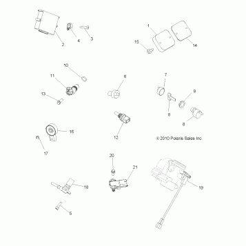 ELECTRICAL, SWITCHES and SENSORS and ECM - A13MH76AD/AX/AZ (49ATVELECT11SP800)