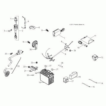 ELECTRICAL, SWITCHES, HARNESS and PARTS - A14KA05AD/AF (49ATVELECT12OUT50)