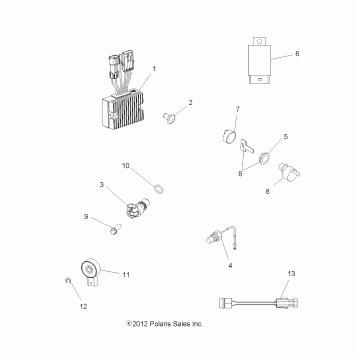ELECTRICAL, SWITCHES, SENSORS and ECM - A12MH50FF/FX/FY (49ATVELECT12SP500F)