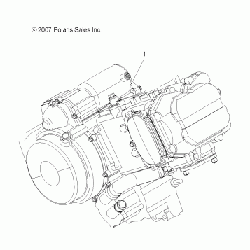 ENGINE, SHORT BLOCK - A08CL50AA (49ATVENGINE086X6)