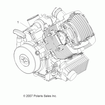 ENGINE, SHORT BLOCK - A08LH27AW/AX/AZ (49ATVENGINE08SP300)