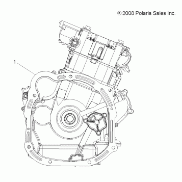 ENGINE, SHORT BLOCK - A10DX55AL/AF (49ATVENGINE09SPXP550)