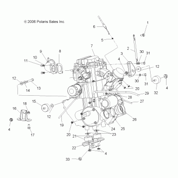 ENGINE, MOUNTING - A07BG50AA/FA (49ATVENGINESCRAM)