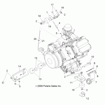 ENGINE, MOUNTING - A11NG50AA (49ATVENGINEMTG10SCRAM)