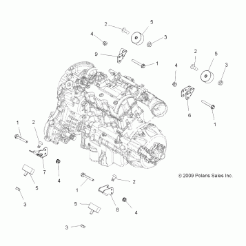 ENGINE, MOUNTING - A11DX85AF/AG/AZ (49ATVENGINEMTG10SPXP850)