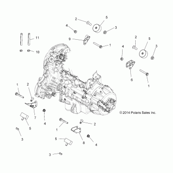 ENGINE, TRANSMISSION MOUNTING & LONG BLOCK - A16SYE95AK/AP
