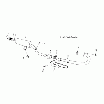 EXHAUST - A07PB20AA/AD (49ATVEXHAUST07PHX)