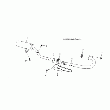 ENGINE, EXHAUST - A10PB20EB (49ATVEXHAUST08PHXQD)