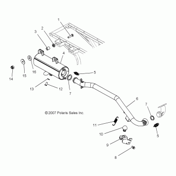 ENGINE, EXHAUST - A08BG50AA (49ATVEXHAUST08SCRAM)