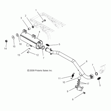 ENGINE, EXHAUST - A12NG50AA (49ATVEXHAUST10SCRAM)