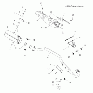 ENGINE, EXHAUST - A10MH76AJ/MN76AX/AZ (49ATVEXHAUST10SP800)
