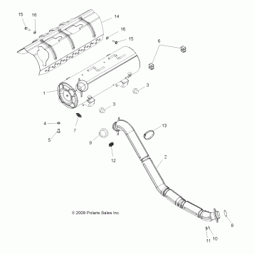 ENGINE, EXHAUST - A10DX55AL/AF (49ATVEXHAUST10SPTRGEPS)