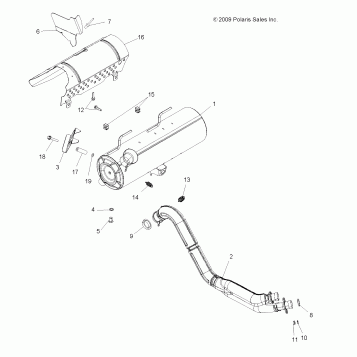 ENGINE, EXHAUST - A10ZX85AK/AL/AS/AT/AX (49ATVEXHAUST10SPXP850)