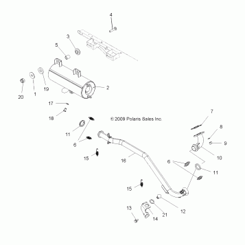 ENGINE, EXHAUST - A11NA32AA (49ATVEXHAUST10TB)