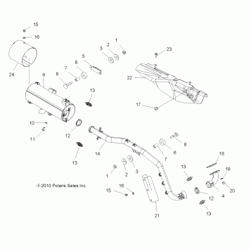 ENGINE, EXHAUST - A11MN50ET (49ATVEXHAUST11SP500TR)