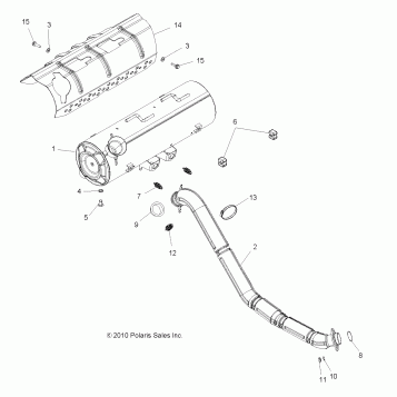 ENGINE, EXHAUST - A11TN55AA/AZ (49ATVEXHAUST11SPTRG550)