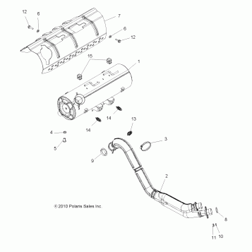 ENGINE, EXHAUST - A11DX85AF/AG/AZ (49ATVEXHAUST11SPTRG850)
