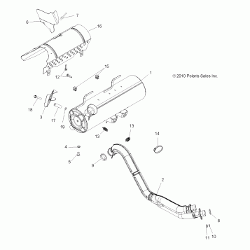 ENGINE, EXHAUST - A14ZN8EAB/C/I/M/P/S (49ATVEXHAUST11SPXP850)
