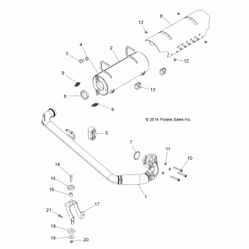 ENGINE, EXHAUST SYSTEM - A16DAA57A5/A7/L2/E57A9/E57AM