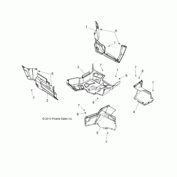 BODY, FLOOR AND ROCKER PANELS - A16DAE87AL (49ATVFLOOR14325)