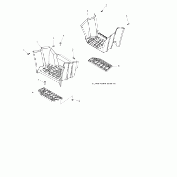 BODY, FOOTWELLS - A14ZN8EAB/C/I/M/P/S (49ATVFOOTWELL09SPXP550)