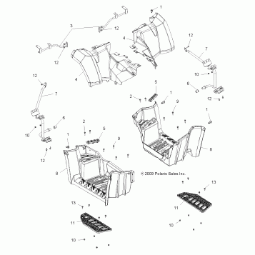 BODY, REAR CAB and FOOTWELL - A10TN55AL/AX (49ATVFOOTWELL10SP550X2)