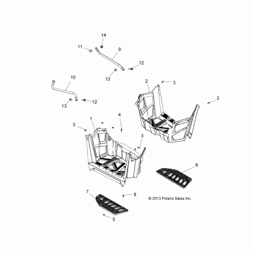 BODY, FOOTWELLS - A19SVA85BG (49ATVFOOTWELL14850SCRAM)