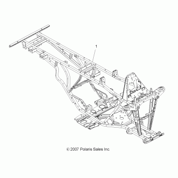 CHASSIS, FRAME - A08CL50AA (49ATVFRAME86X6)