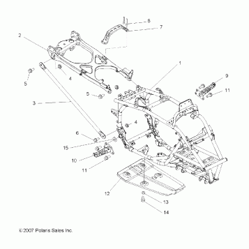 CHASSIS, FRAME - A08GJ52AA/AB/AC (49ATVFRAME08OUT525S)