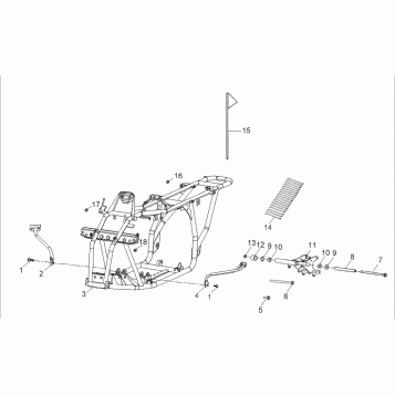 CHASSIS, FRAME - A08KA09AC (49ATVFRAME08OUT90AC)