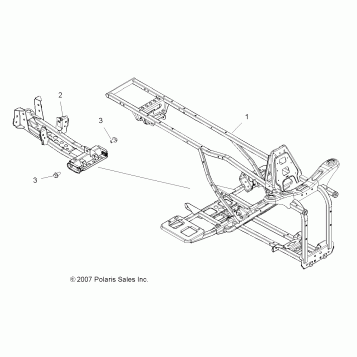 CHASSIS, FRAME - A08LH46AQ/AX/AZ (49ATVFRAME08SP400)