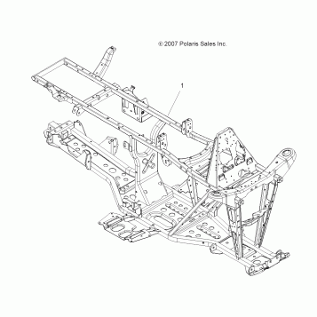 CHASSIS, FRAME - A08MH50AX/AZ (49ATVFRAME08SP500)