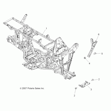 CHASSIS, FRAME - A09MN76AX/AZ (49ATVFRAME08SP800EFI)