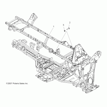 CHASSIS, FRAME - A09DN50AB/AZ (49ATVFRAME08SPTRG500)