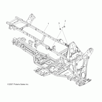 CHASSIS, FRAME - A08DN50EA (49ATVFRAME08SPTRG500QD)