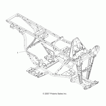 CHASSIS, FRAME - A08BA32AA (49ATVFRAME08TB)