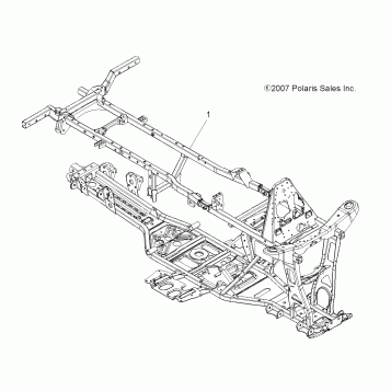 CHASSIS, FRAME - A08TN50EA (49ATVFRAME08X2500QUAD)