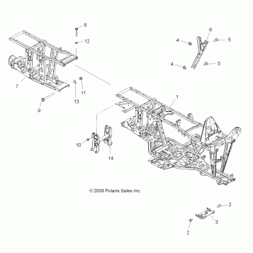 CHASSIS, FRAME - A10CL76AA (49ATVFRAME096X6)