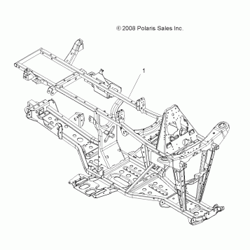 CHASSIS, FRAME - A10MN50ET (49ATVFRAME09SP500TR)