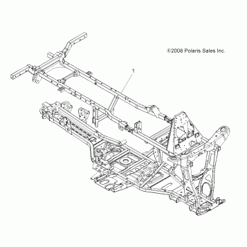 CHASSIS, FRAME - A09TN50EA (49ATVFRAME09SPX2500QD)