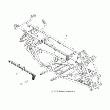 CHASSIS, MAIN FRAME - A10DX55AL/AF (49ATVFRAME10SPTRGEPS)