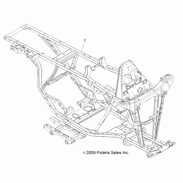 CHASSIS, FRAME - A13NA32AA (49ATVFRAME10TBLZR)