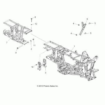 CHASSIS, FRAME - A11CF76AA (49ATVFRAME116X6)