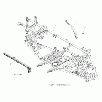CHASSIS, MAIN FRAME - A13GH85AJ/EAK (49ATVFRAME12SP550)